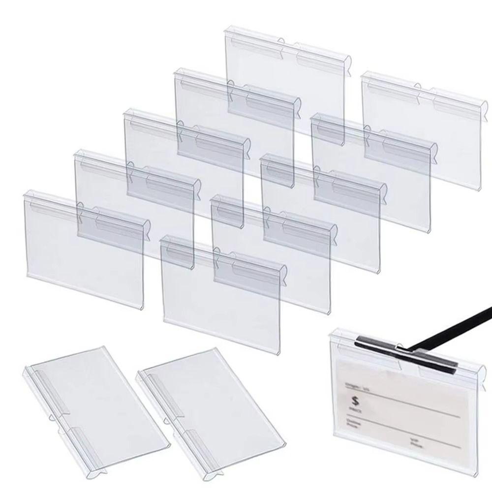 Price Tag Price Label Holders PVC Plastic Retail Shelf Card Slot  Mall Shop