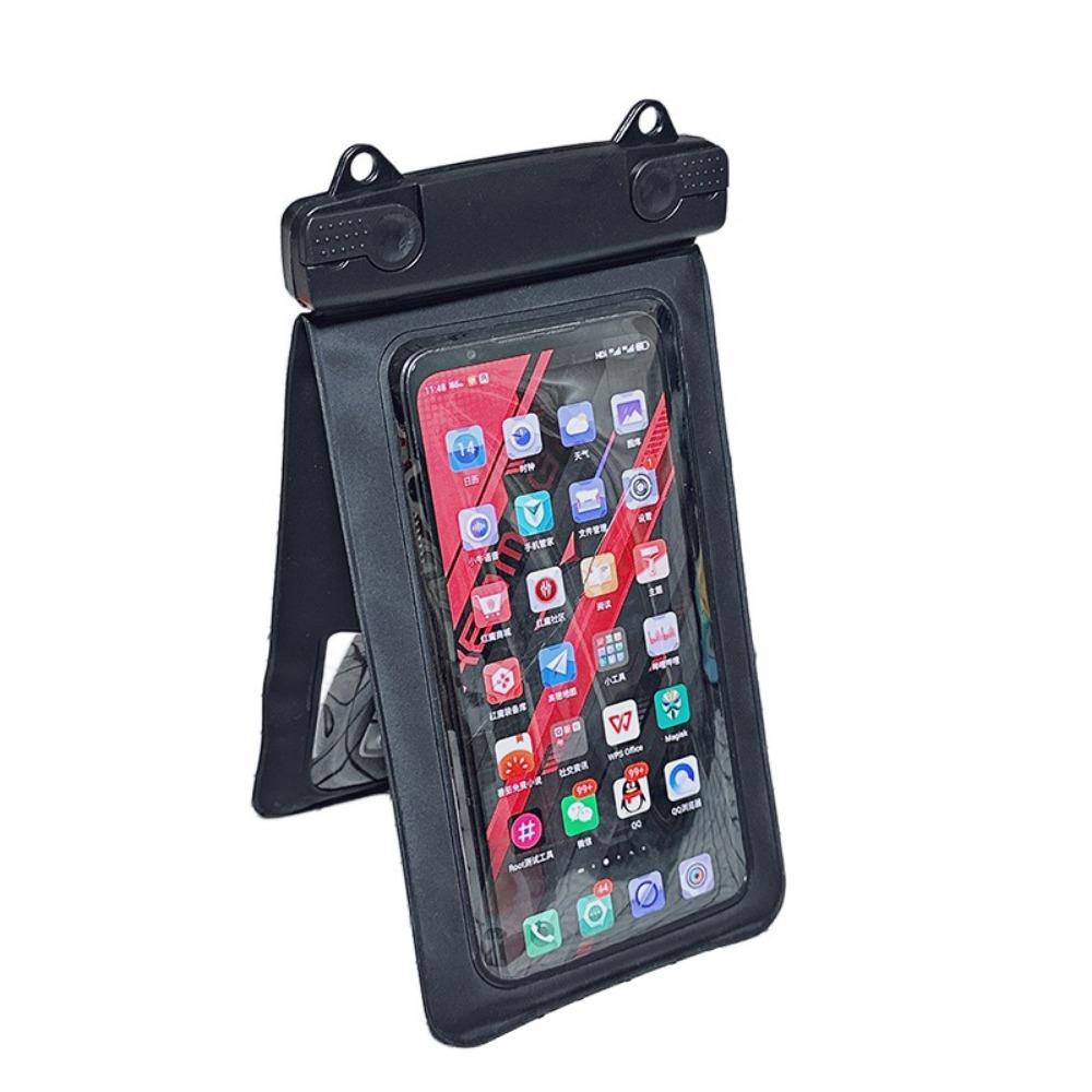 

Водонепроницаемый чехол для телефона IP68 с сенсорным экраном, защитный сухой мешок для мобильного телефона, пляж чёрный