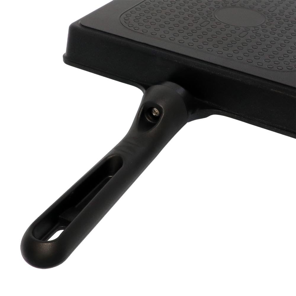 LIV PLUS Egg Pan 23 x 25cm, IH and Gas Stove Compatible, Black ND-3902 (Extra Large Frying Pan)