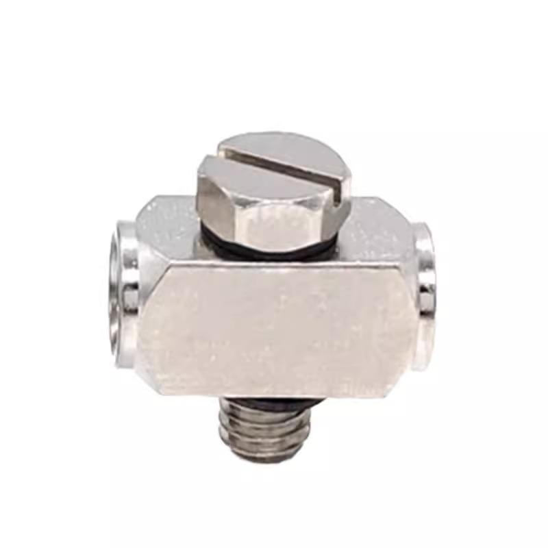 Miniature Metal Pneumatic Quick Connect T-Type Connector