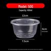 Round Disposable Plastic Bowl with Lid for Fresh-Keeping