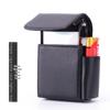 Portable Men's 20-Stick Stainless Steel Cigarette Case with Integrated Lighter