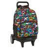 Schulrucksack mit Rollen Farben 33 x 45 x 22 cm Graffitti