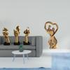 Abstract Resin Thinker Couple Figurine Sculptures Souvenirs Art Statues for Office Living Room