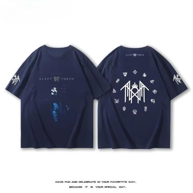 British Sleep Token Band  2025 New T-Shirt Short Sleeve Unisex Summer Alternative Rock After Metal Cotton Print Half Sleeve