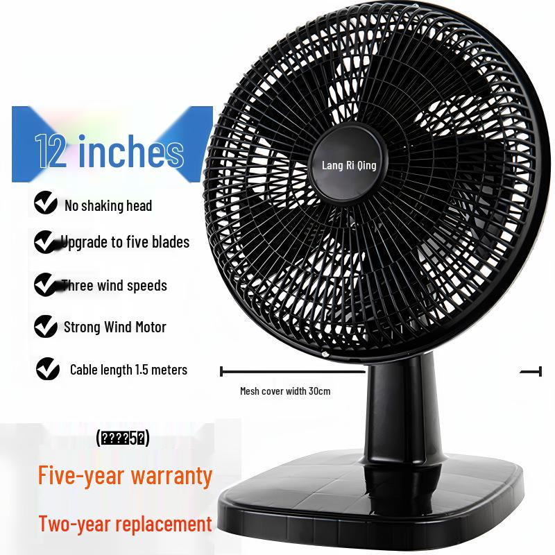 Tichý 16palcový oscilační stolní ventilátor pro domácnost, kancelář, studentskou kolej nebo k použití u postele