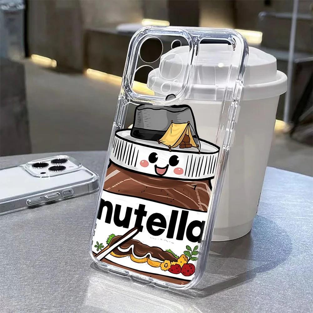 Cartoon Chocolate Nutellas Phone Case For Xiaomi Redmi Note K60 15C 15 14 13 12 12C 11 10 10C 13C 10X A5 K50 Pro Plus Ultra 4G5G