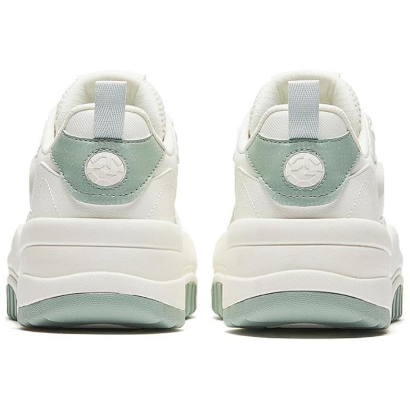 Anta Wavy Shoes Trendy Casual Lightweight Low-Top Skate Shoes Women Sneaker White Green 922438003-2