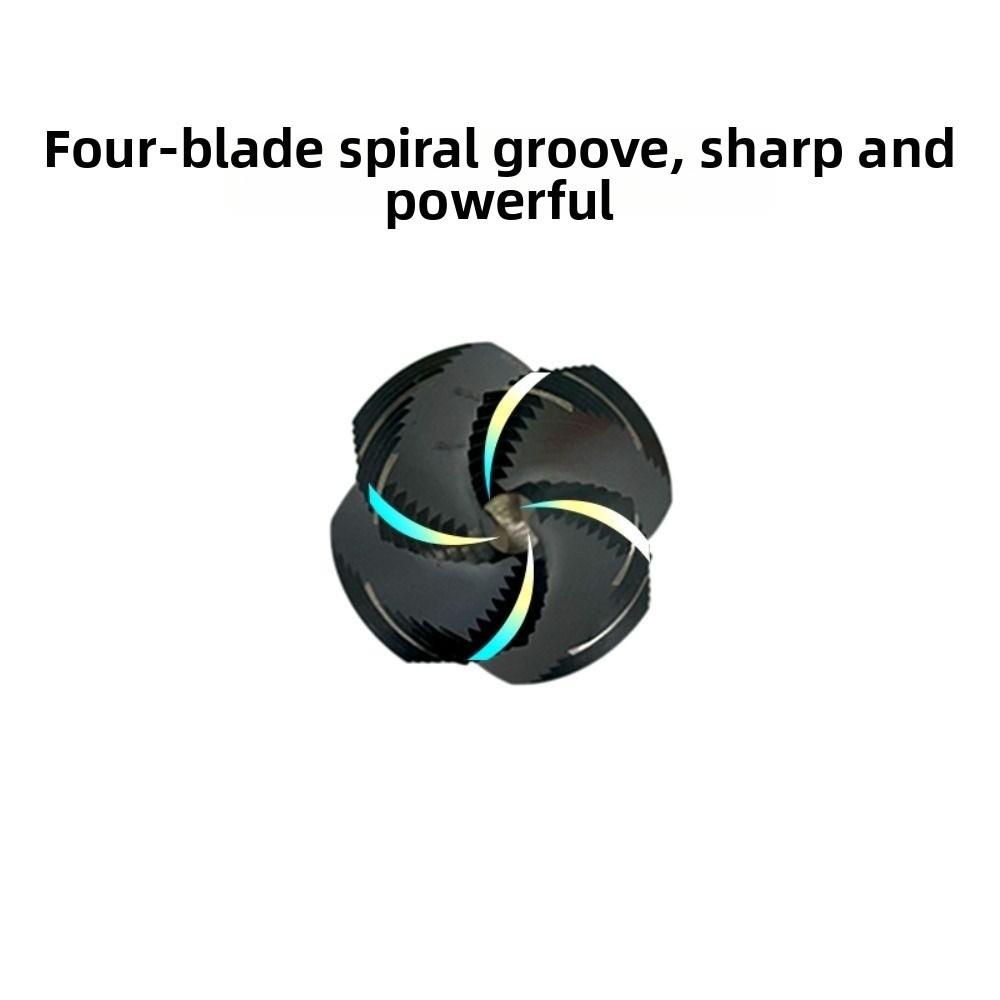 Four Spiral Flute Step Drill Bit Spiral Groove Wood Metal Hole Opener Punch Holes Drill Bit