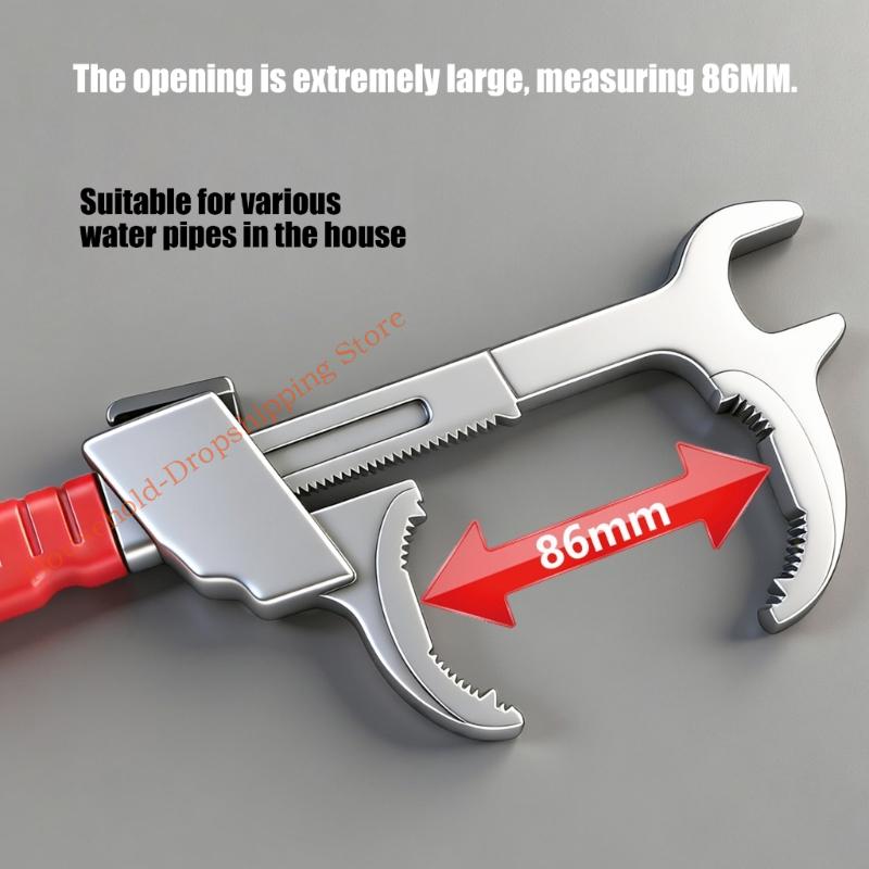 Aluminum Alloy Plumbing Tool For Faucet Sink Repairs Various Pipe Fitting Applications 85AD