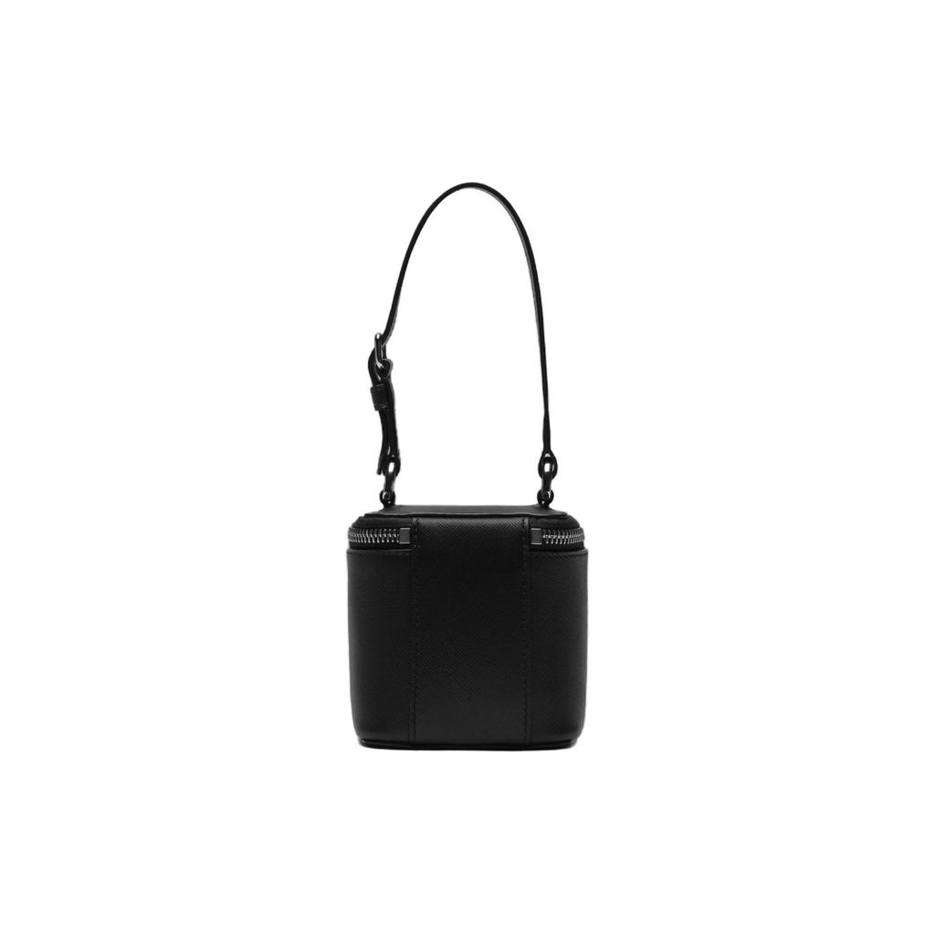 Maison Margiela Solid Color Zipper Closure Box Bag Mini Women Handbags Black SA2VL0012P6799T8013