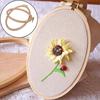 Rámeček bambusového vyšívacího obruče Oválný vyšívací kruh kroužkový křížový steh Diy Craft