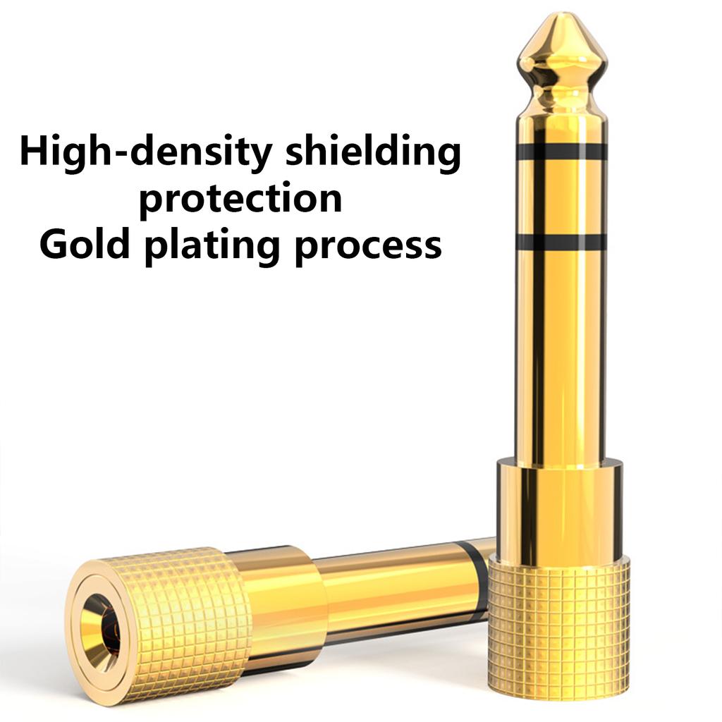 6.5mm To 3.5mm Headphone Jack Adapter 3.5mm To 6.5mm Audio Converter Enhances Sound Quality for Mixing Console Speaker