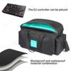 DJ Cable File Bag Large Capacity DJ Bag with 4 Detachable Dividers DJ Cabel Organizer Case for Sound Equipment DJ Gear Musician