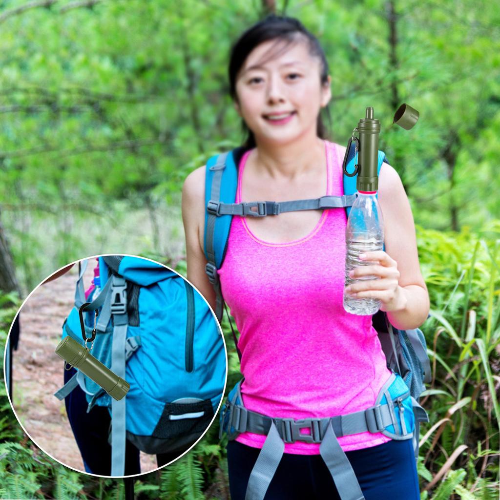 Outdoor Water Straw Water Filtration System Water Purifier for Emergency Camping Traveling Backpacking