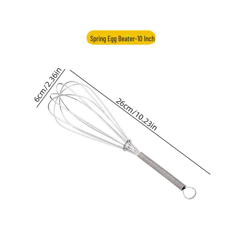 Stainless Steel Handheld Egg Beater & Milk Frother