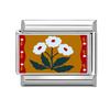 Colorful Art Printing Daisy Sunflower Tulip Rose Flowers Italian Charm Links Fit 9MM Stainless Steel Bracelet DIY Making Gifts