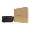 Coach Elias 29 Signature Print Zipper Closure Coated Canvas Waist Bag Large Men Waist Bag Black CZ400-QBMI5