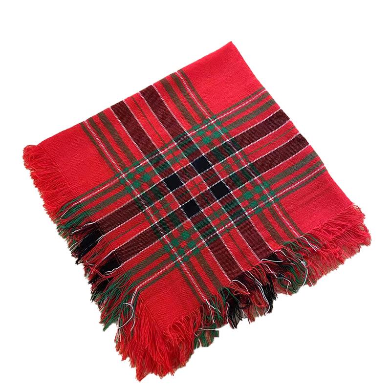 Dzianinowa chusta na głowę dla starszych kobiet: Całoroczny, w stylu vintage, trend internetowy, utrzymuje ciepło, idealny dla babć