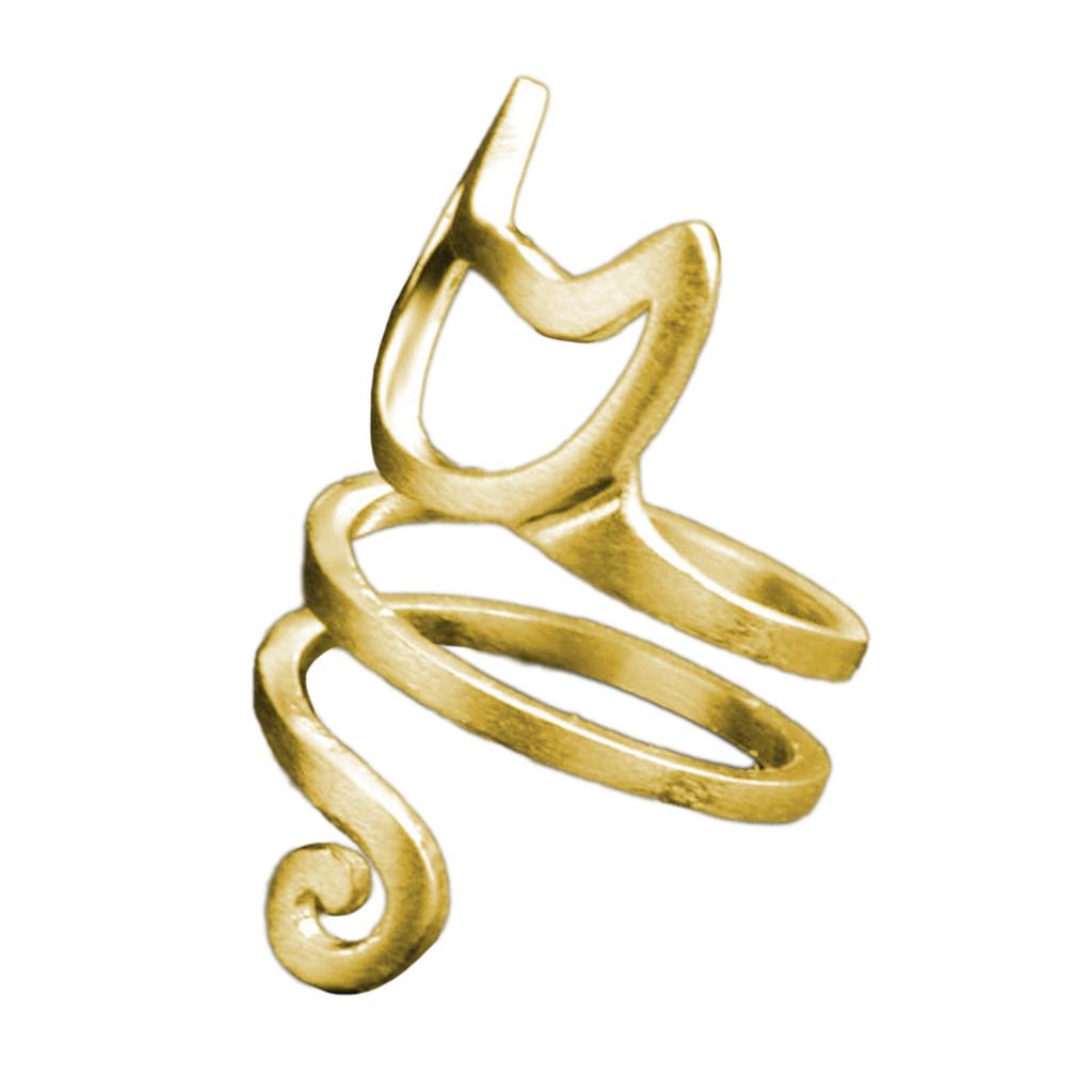 Creative Cat Crochet Hook Rings Metal Yarn Guide Rings Handcrafted Open Rings Stylish and Versatile Accessory for Women