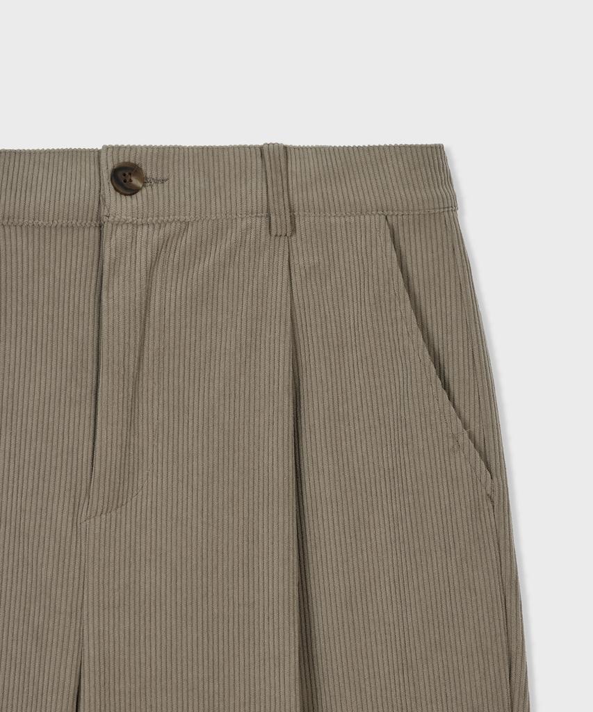 GLW Comfort Elastic Corduroy Pants Beige