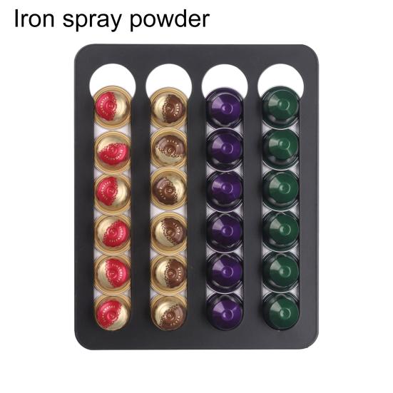 Koffiecapsule Opbergrek Grote Capaciteit Meerlaags Ontwerp Sterke Draagkracht Gemakkelijk Schoon te Maken Koffiepads Houder Wandmontage Organizer