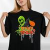 Adults  Halloween Trick or Treat T-Shirt Mens Womens Tees Top Funny Ghost Pumpkin Bat Costume Tee Top