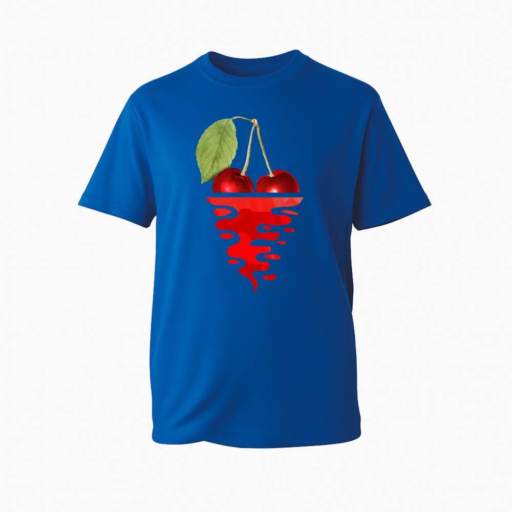 Melting Cherry Graphic TShirt Vintage Cherry Unisex 100 Novelty Gift TTop