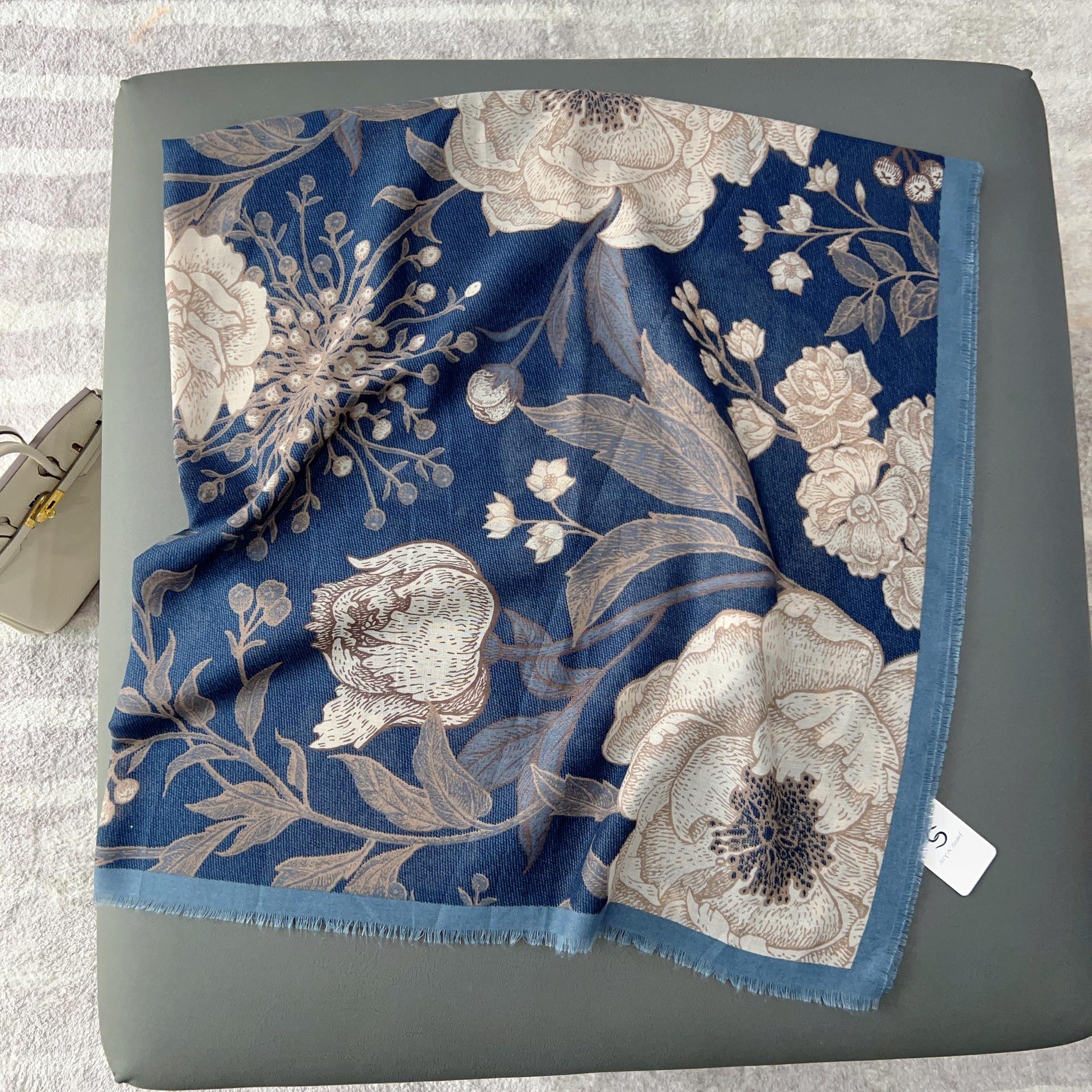 

130 см Четыре сезона в наличии Новый хлопок и пенька отделение мода универсальный большой квадратный полотенце кондиционер комната тонкая шаль шарф 130*130cm