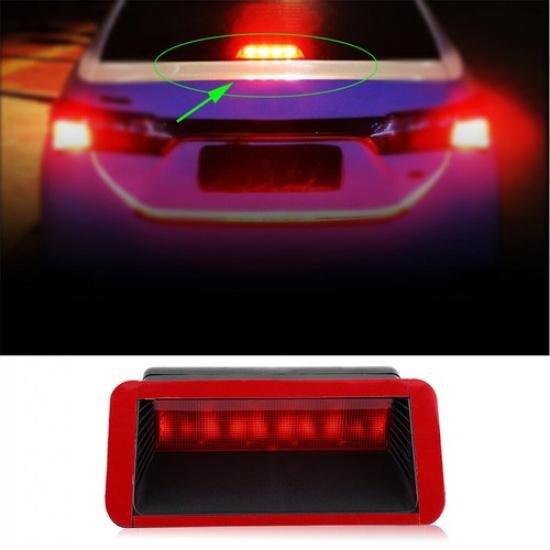 Universal 12V LED Red Car Sedan Third 3rd Brake Stop Tail Light Rear Center Lamp