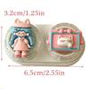 Cute Contact Lens Case Portable Drawer-style Color Cartoon  Contact Care Box Mini Drawer Plastic Travel Small Companion Box