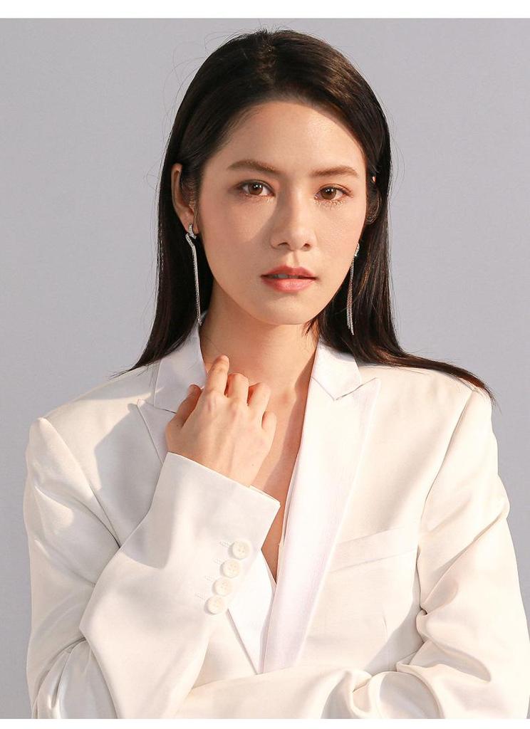 S925 Sterling Silver Long Tassel Earrings for Women - New 2025 Trend, Elegant & Luxurious Design.
