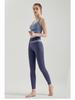High-Impact Women's Color-block Yoga Set: Shockproof Sports Bra & Vest