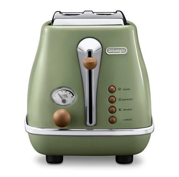 Toaster De'Longhi Icona Vintage CTOV 2103.GR oliv