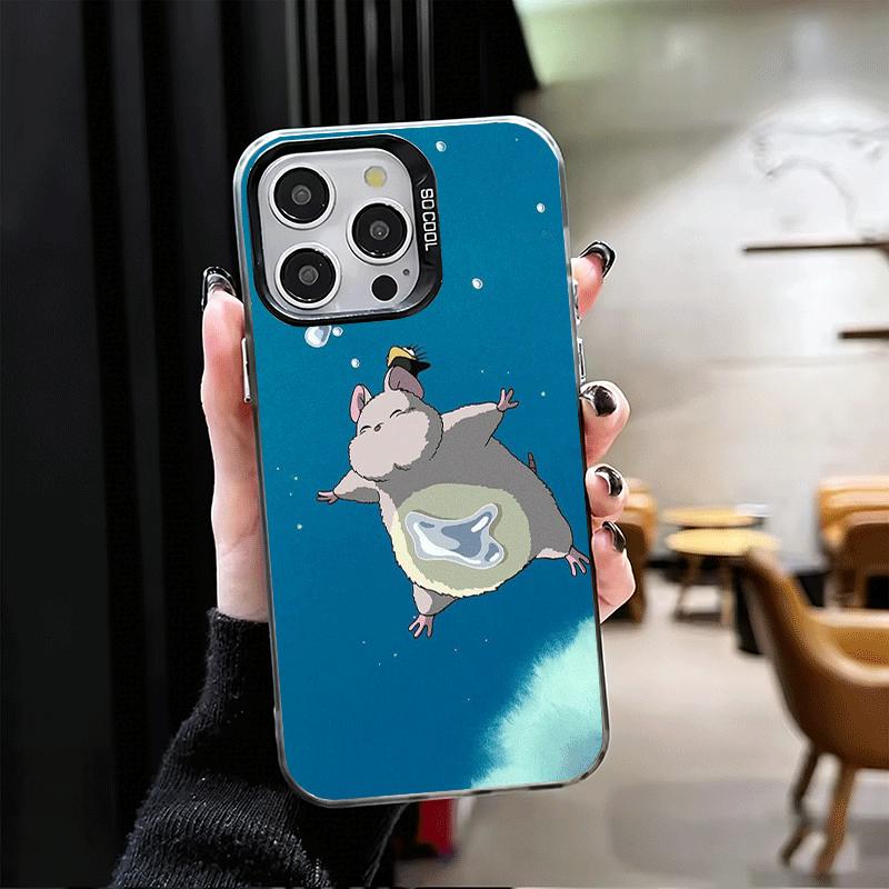 Anime GIBI S-Susuwataris Cute Soft Phone Case for iPhone 15 16 17 Pro Max 17Air 16E 14 Plus 13 12 Mini Shockproof Cover Back She