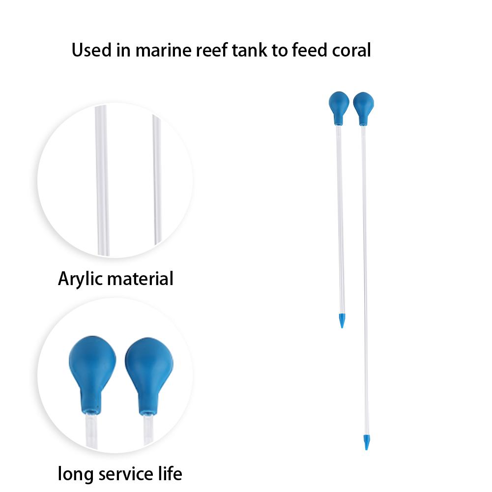 2 Pcs Arcylic Coral Feeder Liquid Fertilizer Add Reef Tank Fish Aquarium