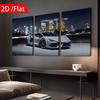 Modern 5-Panel Bangkok Oil Painting Canvas Wall Art Decoration