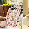 Soft case Anti-knock Phone Case For Realme C53/Narzo N53 Waterproof Wristband Phone Holder Cute Wrist Strap Kickstand
