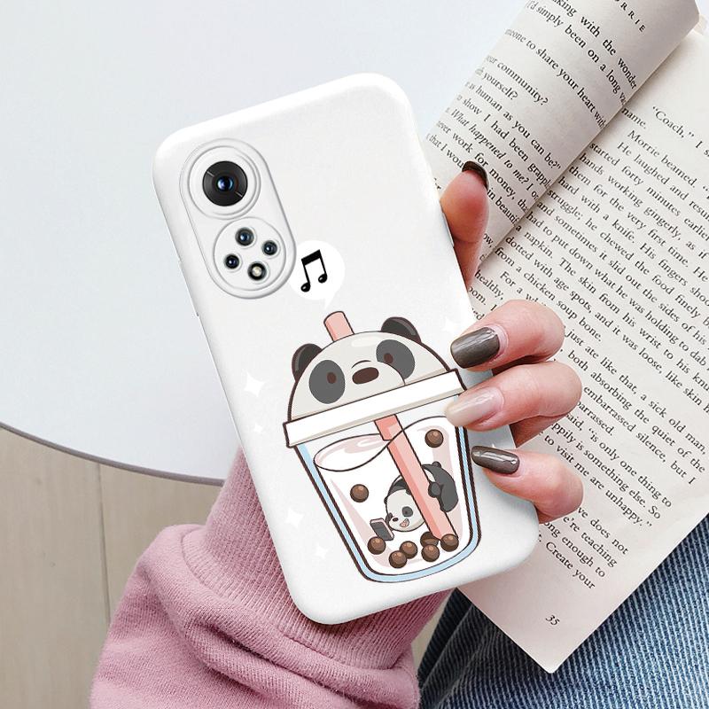 Flowers Funda For Honor 50 Capa Huawei Nova 9 Phone Case Soft Silicone Cute Cat Bear Back Cover For Honor X6a X6b X6c TPU Bumper