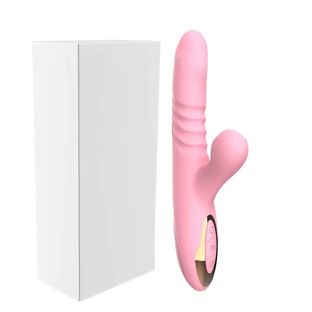 Telescopic G Spot Dildo Vibrator Female Licking Sucking Clitoris Stimulator Vagina Massager Sex Toys For Adult Women Masturbator