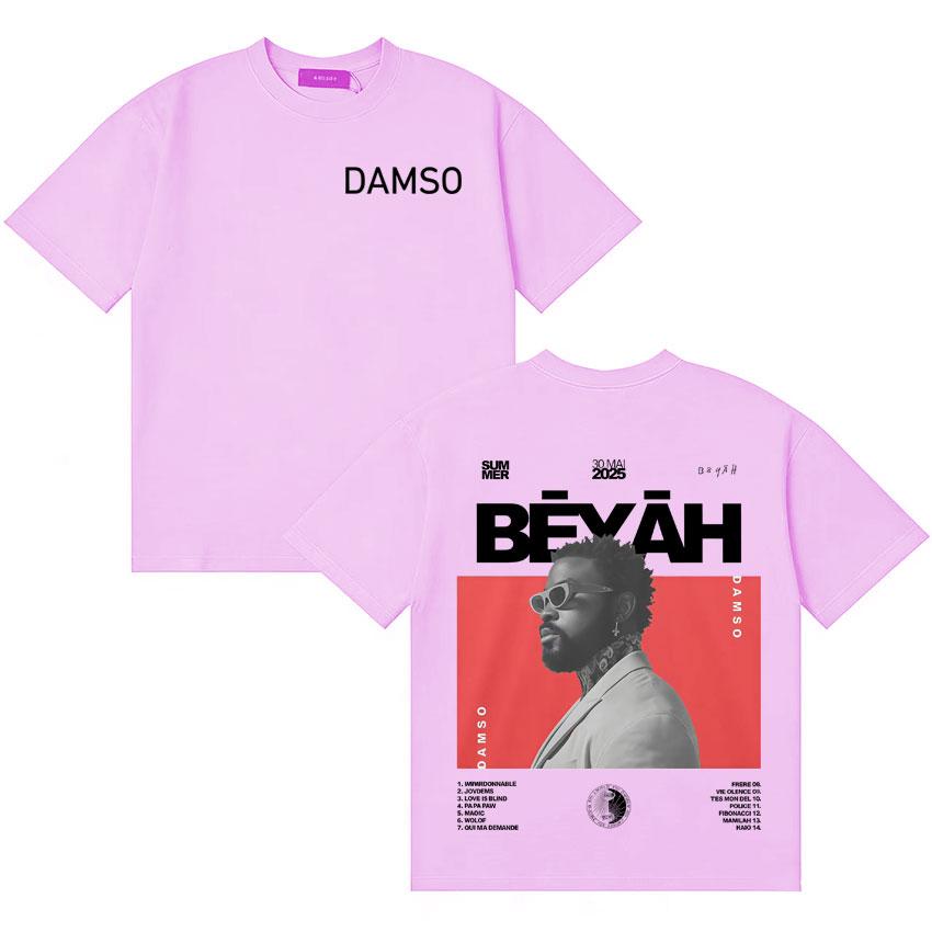 Singer Damso Summer Album Tshrit Fashion Oversized Cozy Gothic Short Sleeve T Shirt Unisex Women Retro Aesthetic Streetwear Clothes