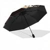 1pc Floral Patterned Automatic Opening/Closing Umbrella with 8-Bone Iron Frame, Portable Folding Design, Perfect for Outdoor Use, Festive Gifts,