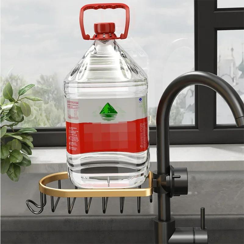 Scurgător de vase cu robinet pentru chiuvetă Set Articole de lux pentru bucătărie Organizator Baie Nou Negru Auriu Raft din oțel inoxidabil Raft de depozitare