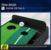 Indoor Ball Return Golf Putting Practice Set with Baffle - Portable and Popular