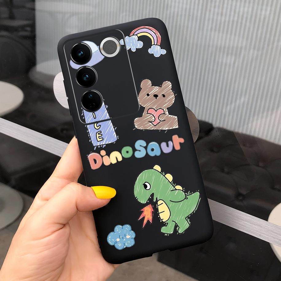 For Vivo V27 Pro Case Vivo V27e Back Cover Fashion Candy Color Painted Funda For Vivo V27 5G V 27e V27Pro V2237 V2230 Soft Shell