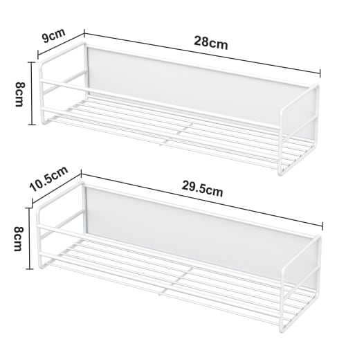 Orimade Bathroom Rack, Bath Rack, Shampoo Rack, Bathroom Rack, Magnetic Storage, Rust-Proof, Kitchen Dish Drainer, Washroom Storage Shelf, Magnetic Wa