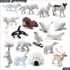 Realistic Arctic Animal Models: Polar Bear, Arctic Fox, Seal, Walrus, Whale