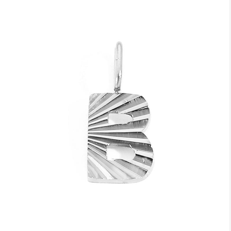 Alphabet Charms: Stainless Steel Letter Pendants - Personalized Jewelry Accessories