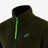 Nike fleece zipped hooded jacket 'Green Red' Men's DV8183-326