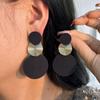 Stylish Dangle Earrings Trio Circle Design Pick A Color U Prefer Match Daily Outfits Party Accessories Fashionable Trendy Stuff